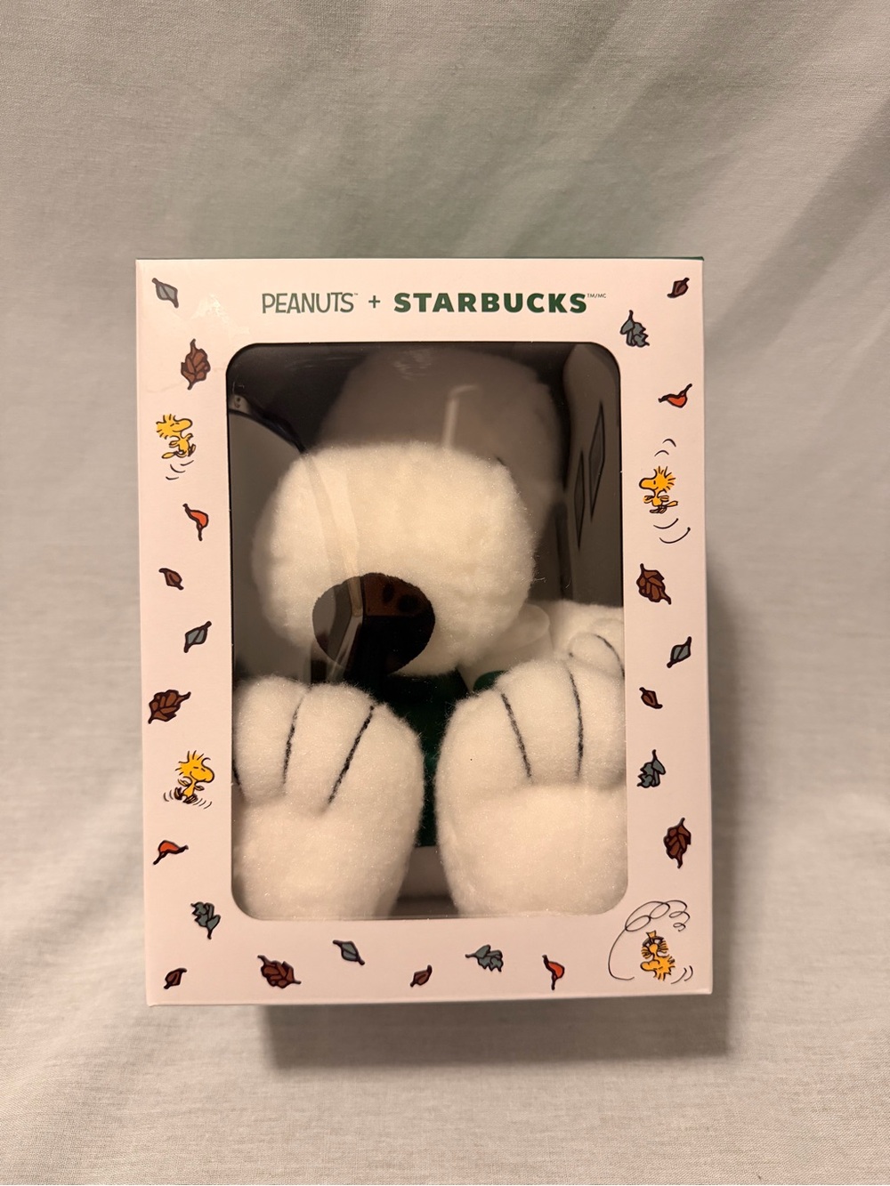 Starbucks x Peanuts Snoopy Barista Plush Green Apron 2026 Limited Edition NIB